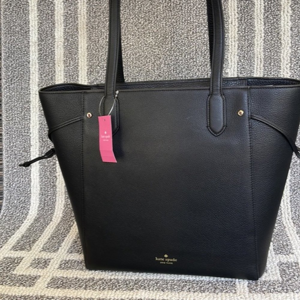 Kate Spade Marti Large Tote Pebbled Leather Black - Picture 7 of 16